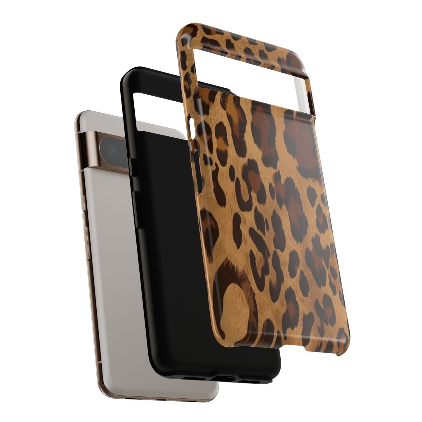 Leopard Print Tough Phone Case — Durable Animal Print Protective Cover