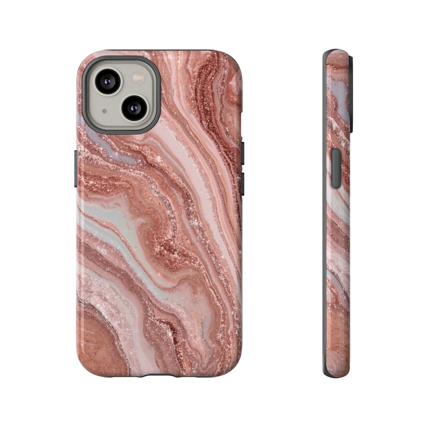 Rose Gold Marble Tough Phone Case