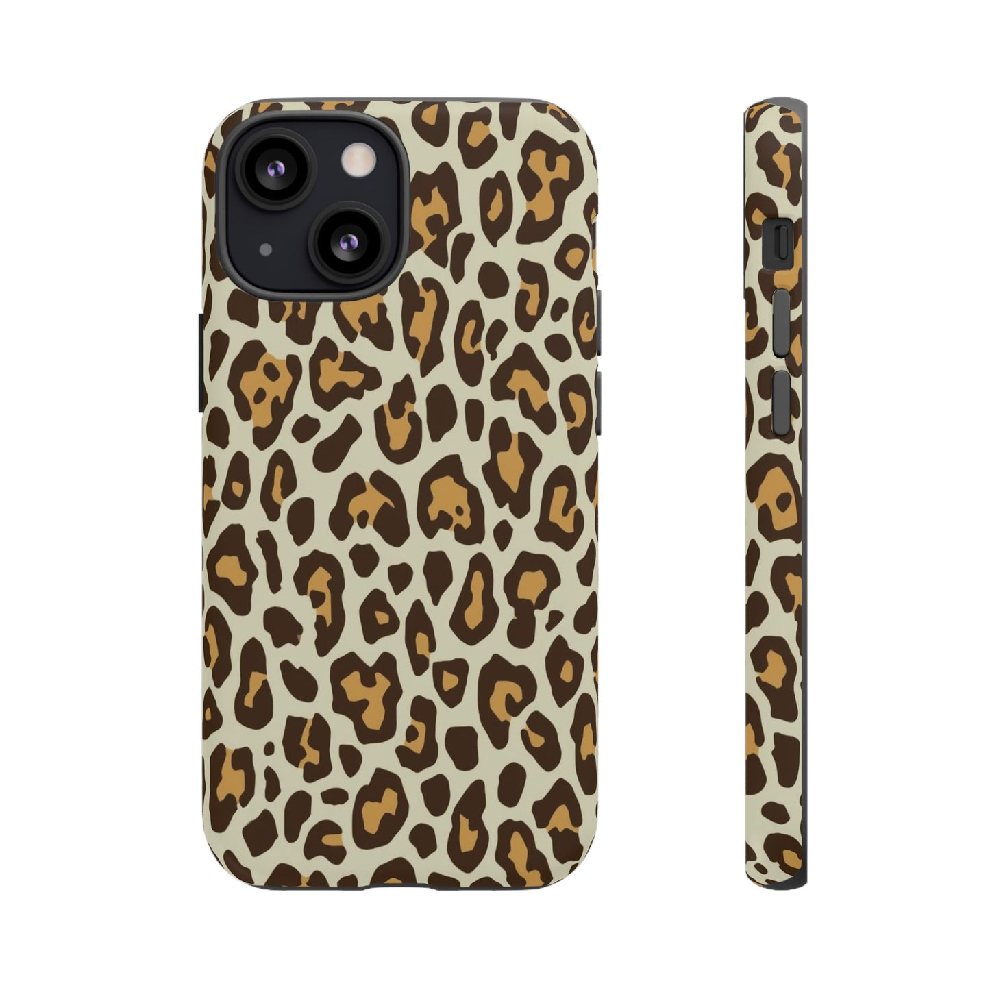 Leopard Print Tough Phone Case — Durable Protective Animal Print Case