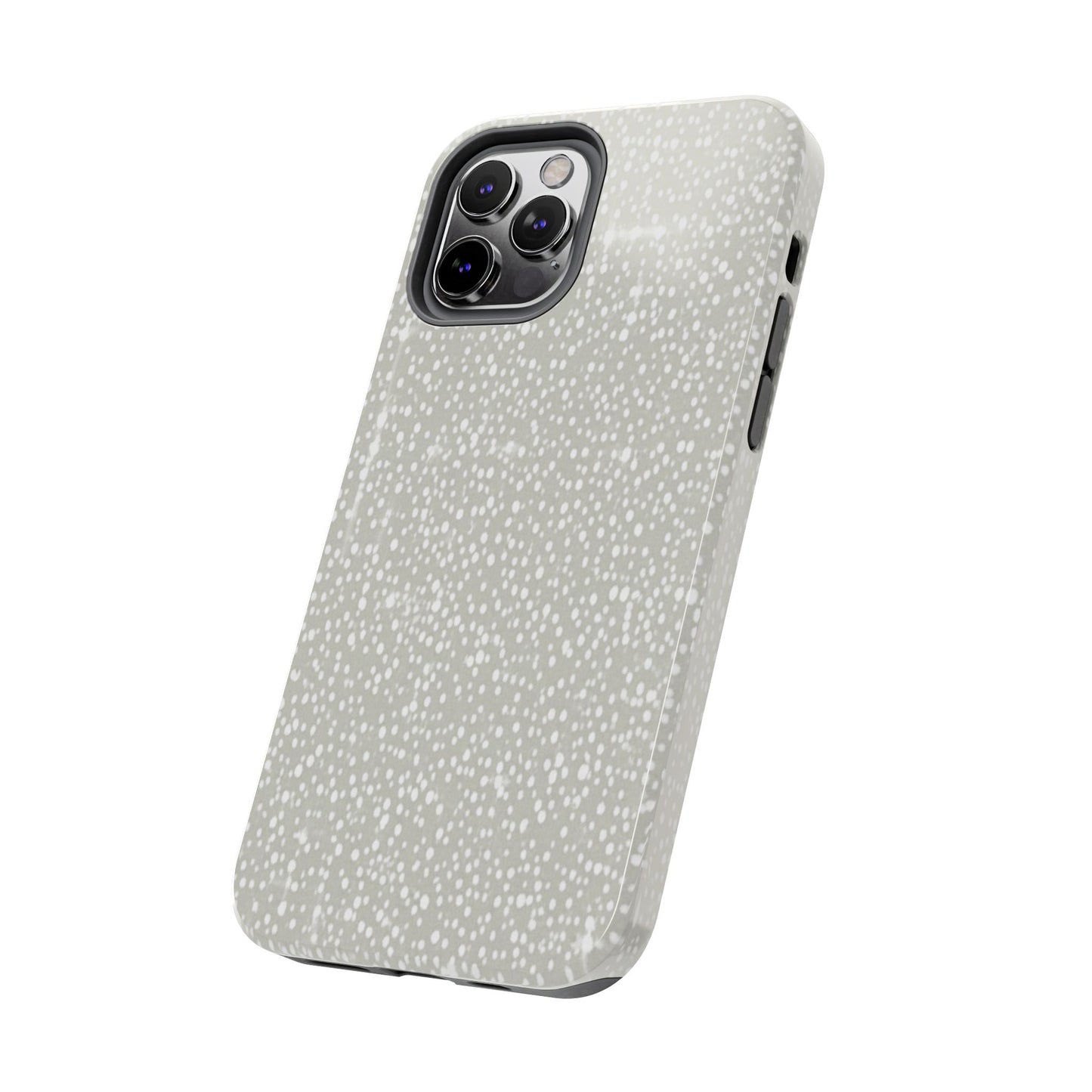 Speckled Gray Tough Phone Case — Protective Shockproof iPhone Cover