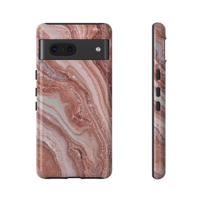 Rose Gold Marble Tough Phone Case