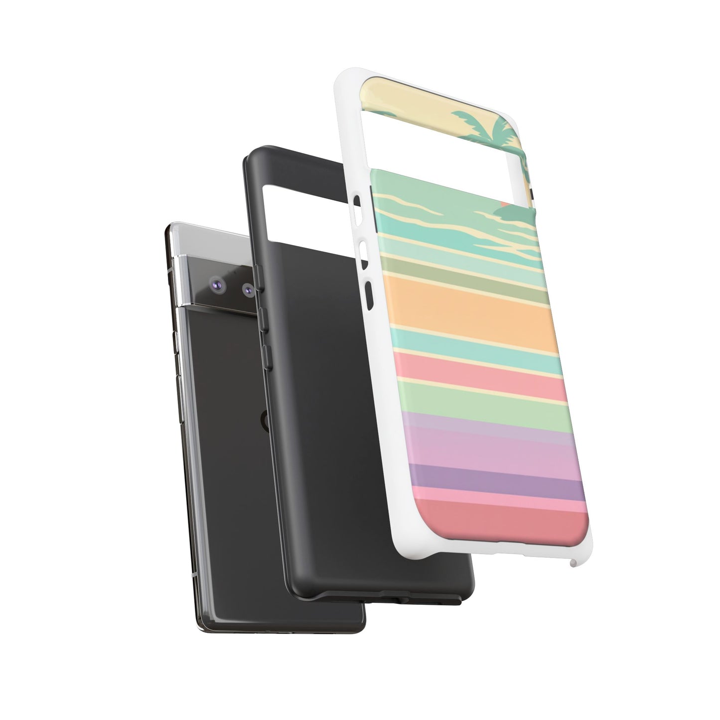 Tough Case — Retro Pastel Sunset Palm Tree Phone Case