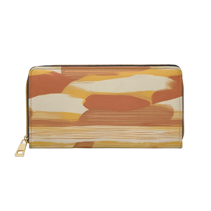 Women's Abstract Coast Wallet - Midseason Zippered Wallet