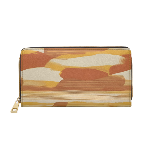 Women's Abstract Coast Wallet - Midseason Zippered Wallet