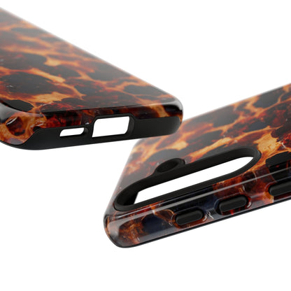 Tortoiseshell Phone Case — Protective iPhone Cover with Classic Amber Pattern