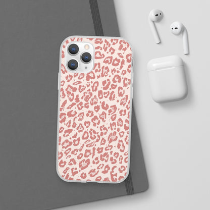 Pink Leopard Print Phone Case – Slim Flexible Protective Cover