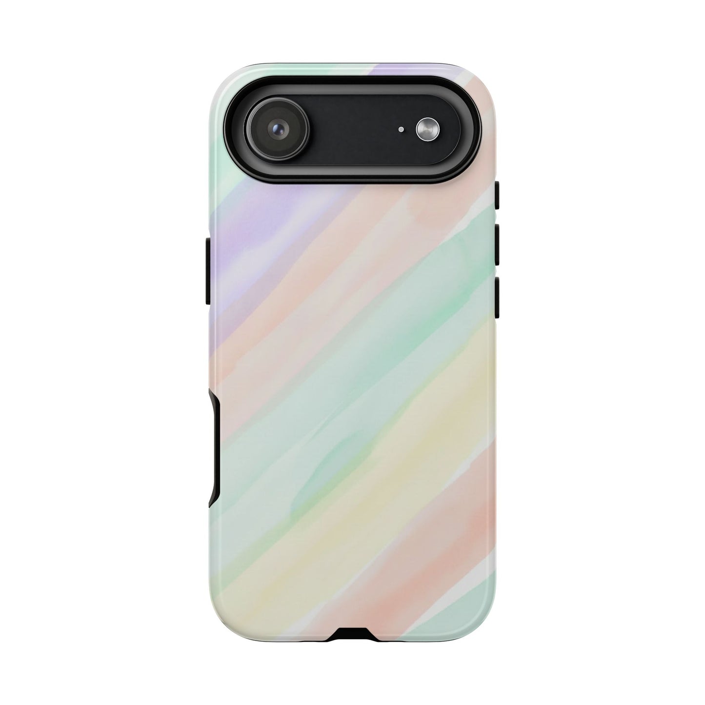 Pastel Watercolor Stripe Tough Phone Case