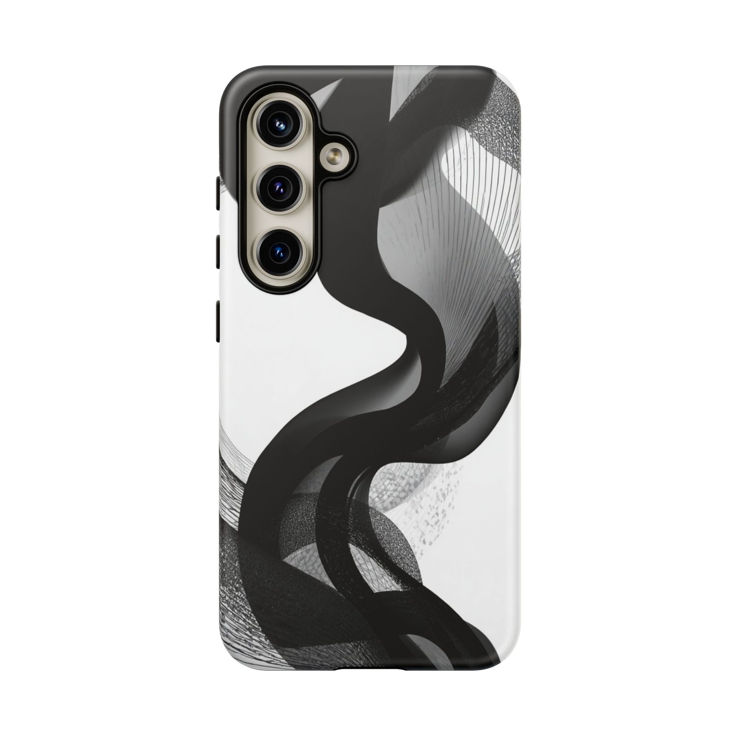 Phone Case — Monochrome Abstract Protective Cover