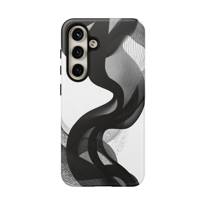 Phone Case — Monochrome Abstract Protective Cover