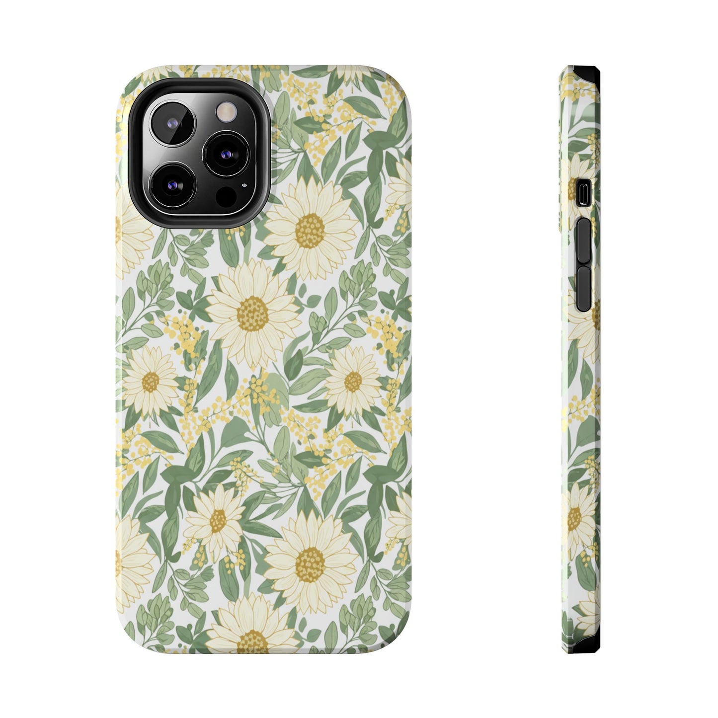 Daisy Meadow Tough Phone Case — Floral Protective Phone Cover