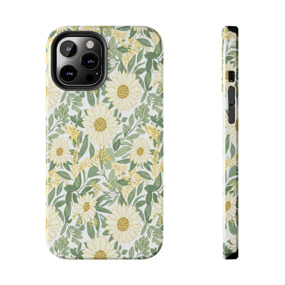 Daisy Meadow Tough Phone Case — Floral Protective Phone Cover