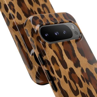 Leopard Print Tough Phone Case — Durable Animal Print Protective Cover
