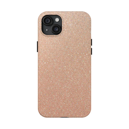 Glitter Rose Gold Tough Phone Case — Sparkling Protective iPhone Cover