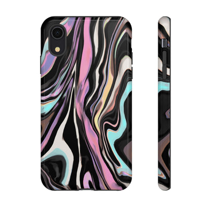 Abstract Marble Tough Phone Case — Pastel Swirl Protective Cover