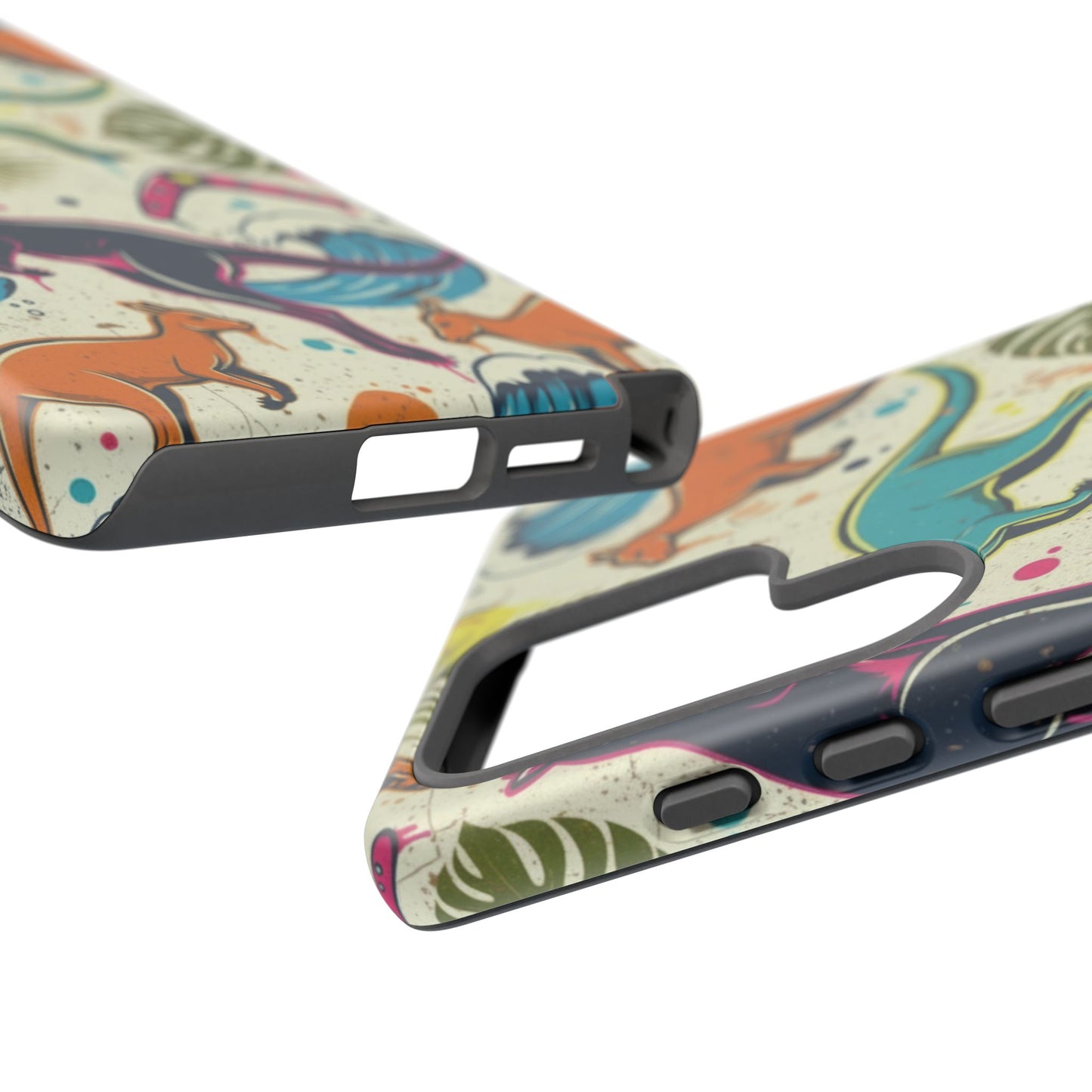Tough Cases — Colorful Surfing Kangaroo Phone Case