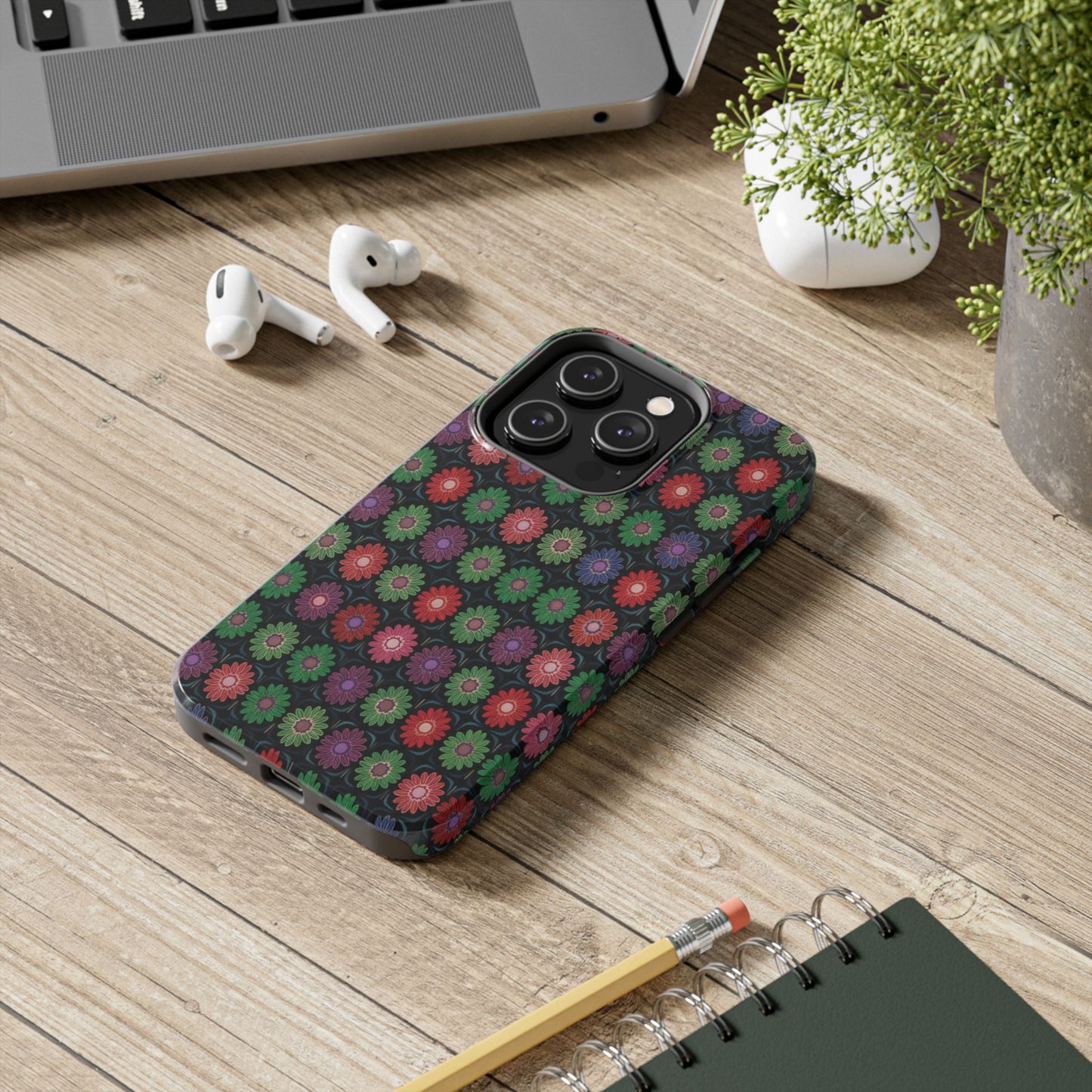 Copy of Floral Sunflower Tough Phone Case — Neutral Daisy Pattern Protective Cover
