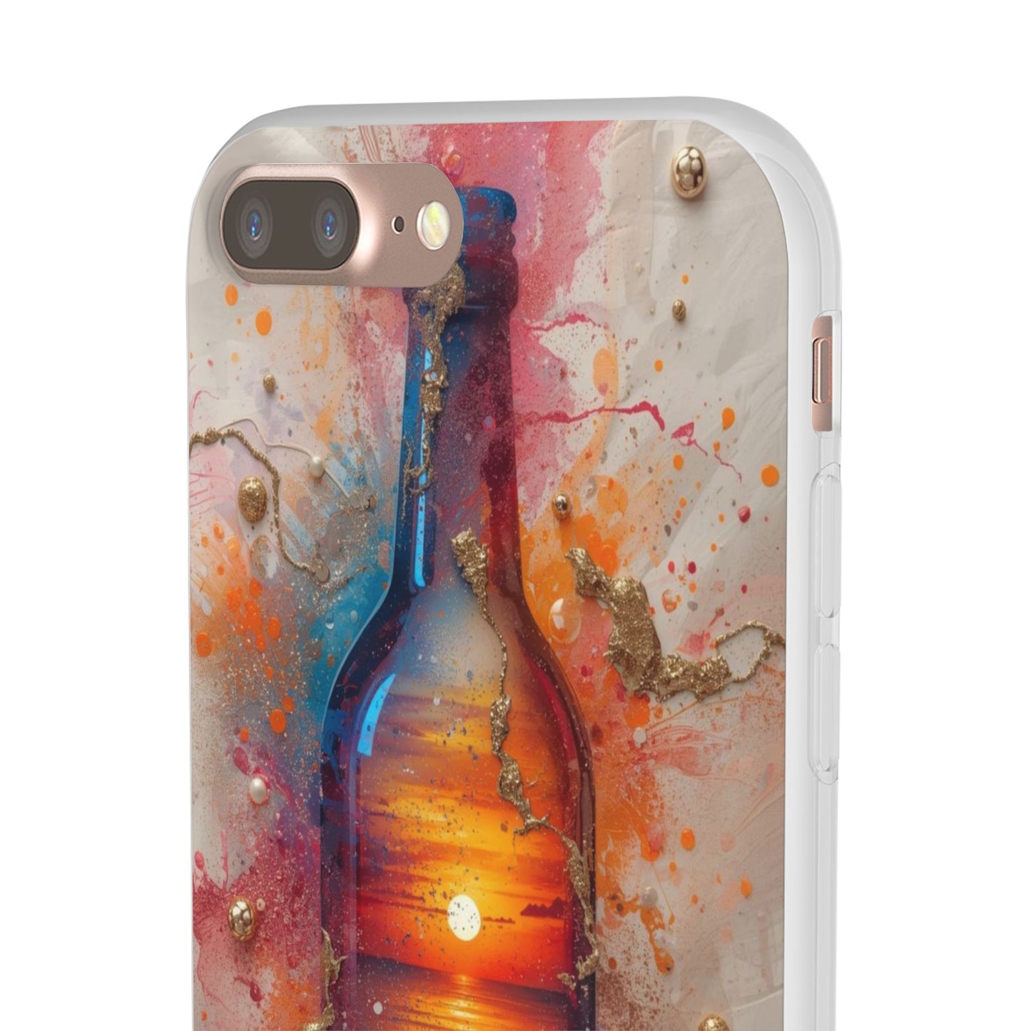Copy of Floral Holographic Phone Case — Iridescent Leaves & Flowers Flexi Case