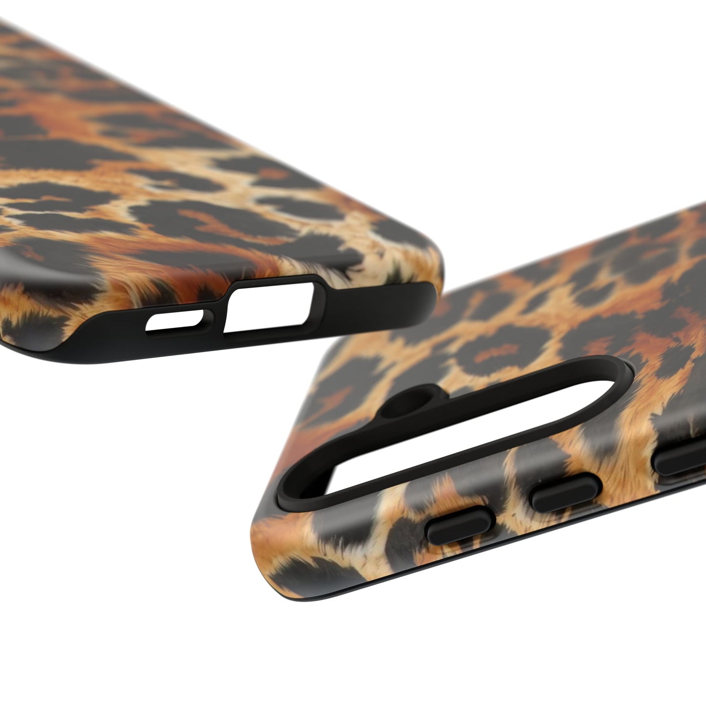 Leopard Print Tough Phone Case – Rugged Protective iPhone Cover