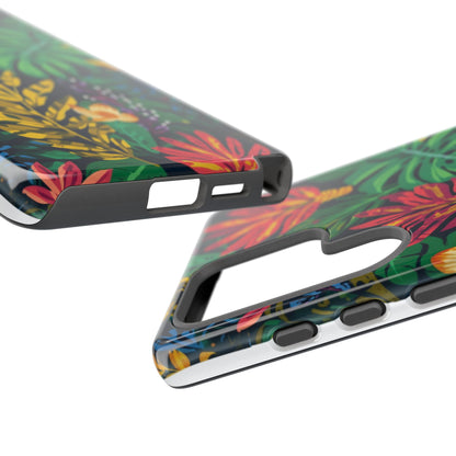 Tropical Floral Phone Case — Vibrant Jungle Leaf Protective Cover