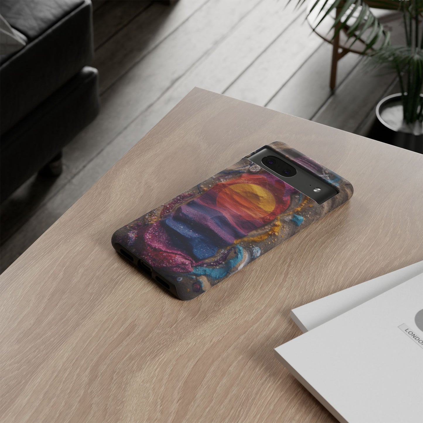Phone Case — Colorful Sand Art Sunset Tough Protective Case