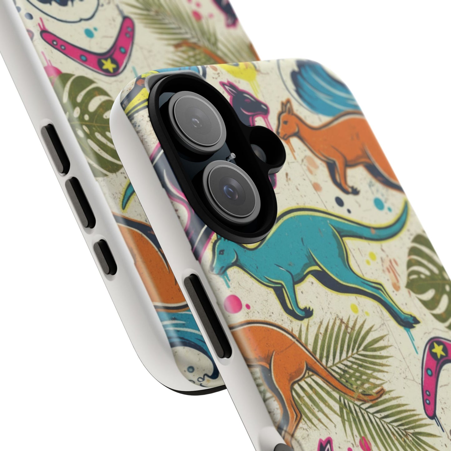 Tough Cases — Colorful Surfing Kangaroo Phone Case