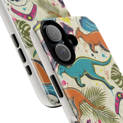 Tough Cases — Colorful Surfing Kangaroo Phone Case