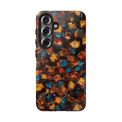 Phone Case - Amber Tortoiseshell Mosaic Protective Cover