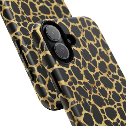 Giraffe Print Tough Phone Case — Durable Leopard-Style Protective Cover