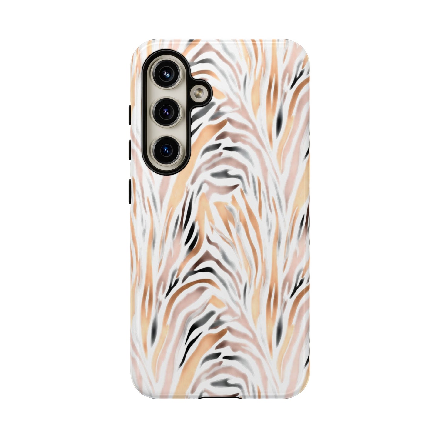 Tough Case — Neutral Watercolor Tiger Stripe Phone Case