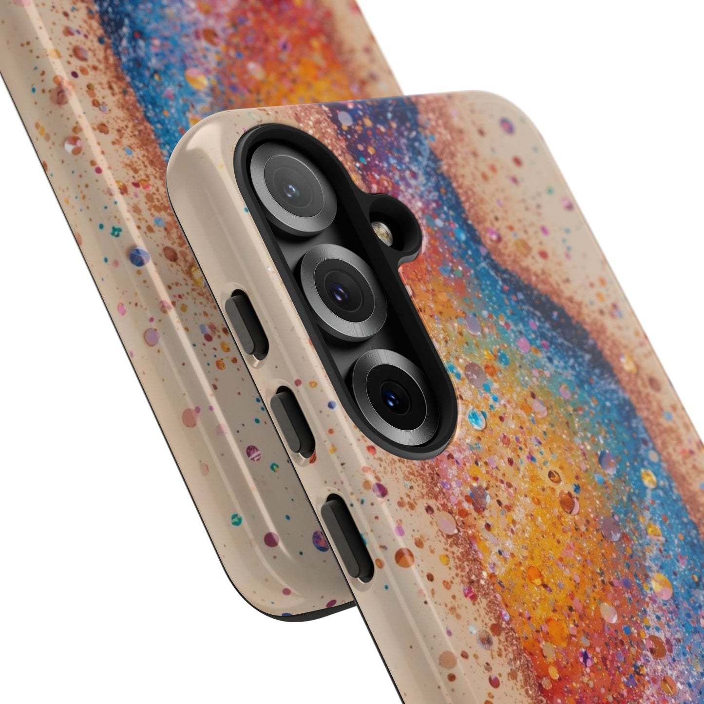 Galaxy Bottle Tough Phone Case — Colorful Nebula Splash iPhone Cover