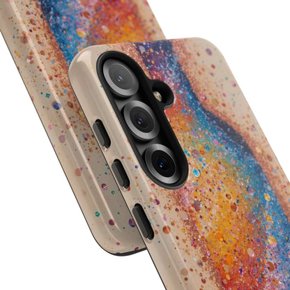 Galaxy Bottle Tough Phone Case — Colorful Nebula Splash iPhone Cover