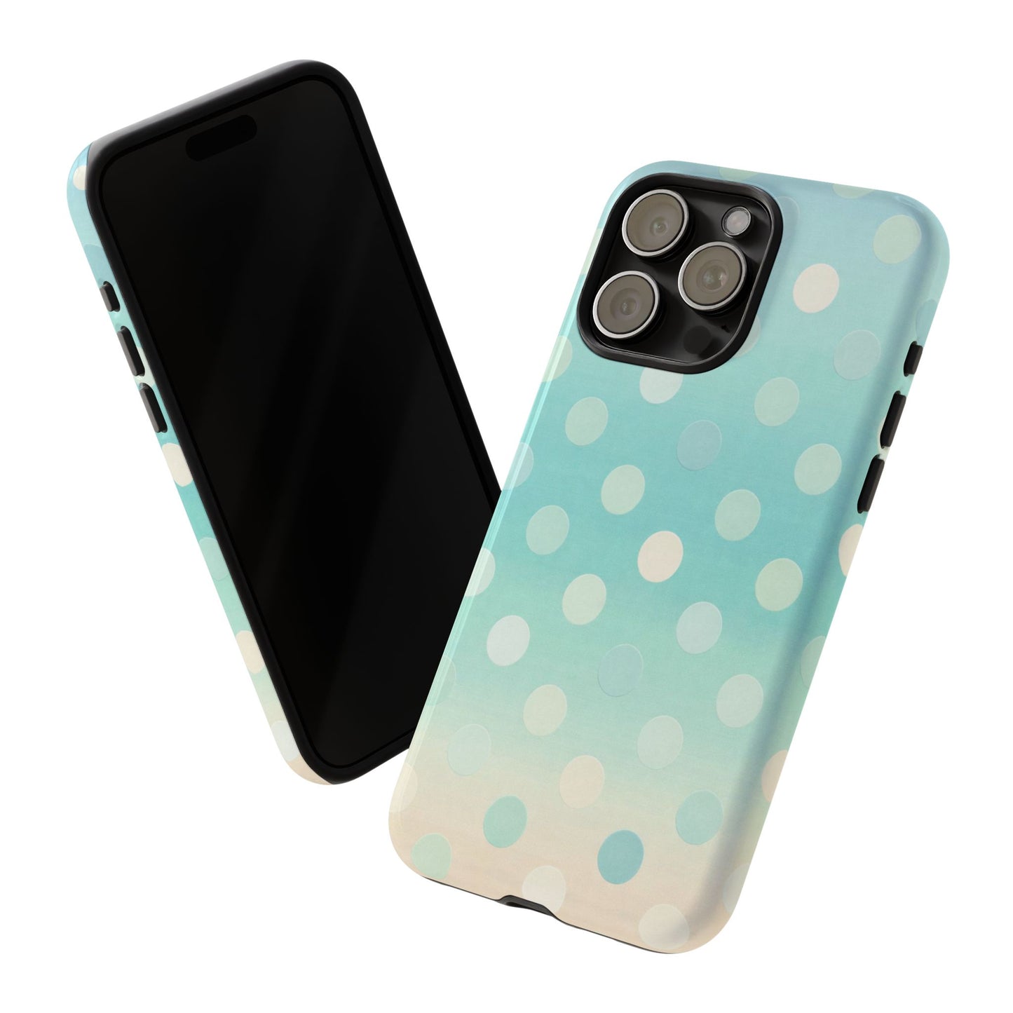 Abstract Palm Tough Phone Case — Minimal Coastal Blue Protective Cover