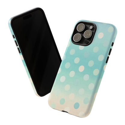 Abstract Palm Tough Phone Case — Minimal Coastal Blue Protective Cover