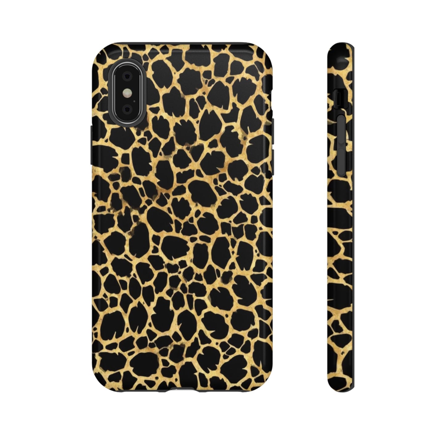 Giraffe Print Tough Phone Case — Durable Leopard-Style Protective Cover