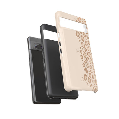 Phone Case – Beige Leopard Print Protective Cover