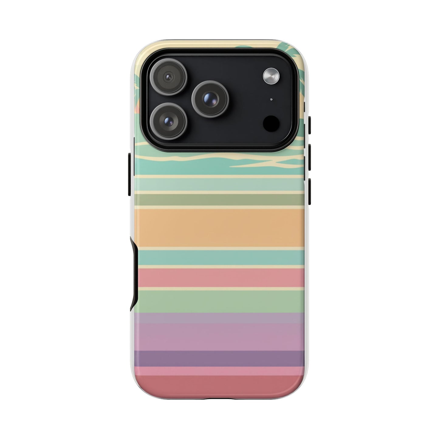 Tough Case — Retro Pastel Sunset Palm Tree Phone Case