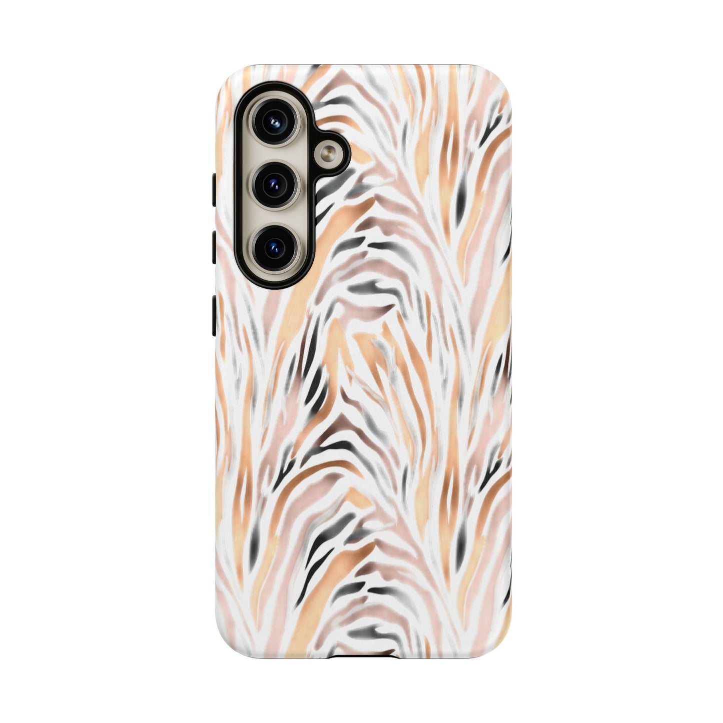 Tough Case — Neutral Watercolor Tiger Stripe Phone Case