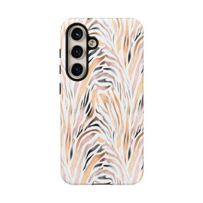 Tough Case — Neutral Watercolor Tiger Stripe Phone Case
