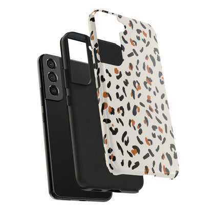 Leopard Print Tough Phone Case — Stylish Protective iPhone Cover