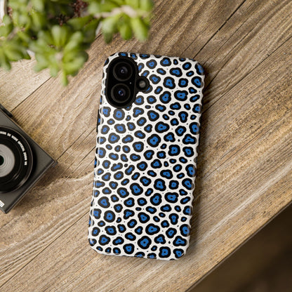Blue Leopard Print Phone Case – Tough Protective Cover