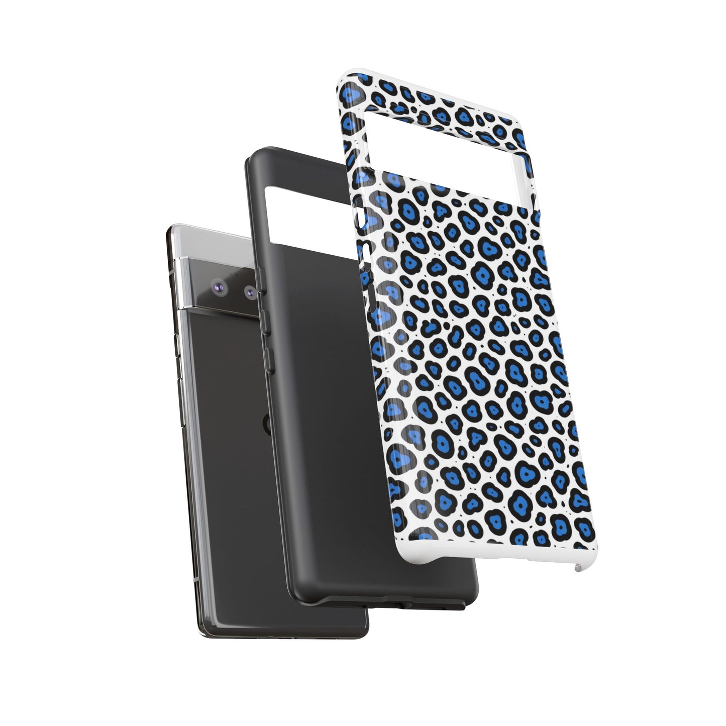 Blue Leopard Print Phone Case – Tough Protective Cover