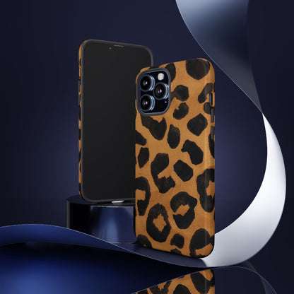 Leopard Print Tough Phone Case — Protective Animal Print iPhone Case