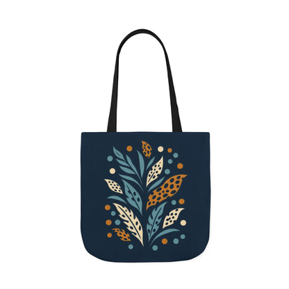 Boho Leaves Canvas Tote Bag, Great for Shopping, Beach Days, Gifts, Festivals, and Everyday Use