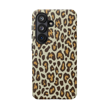 Leopard Print Tough Phone Case — Durable Protective Animal Print Case