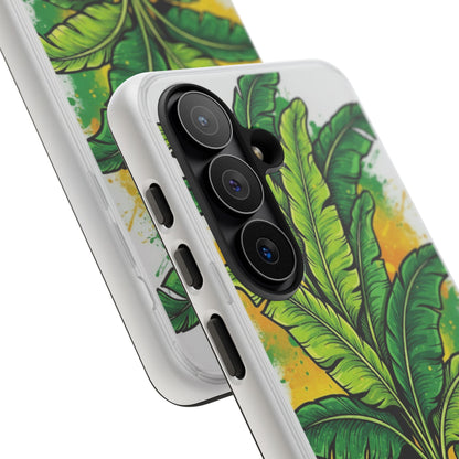 Tropical Banana Leaf Phone Case — Vibrant Green Plant Protector
