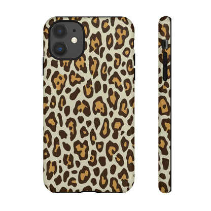 Leopard Print Tough Phone Case — Durable Protective Animal Print Case