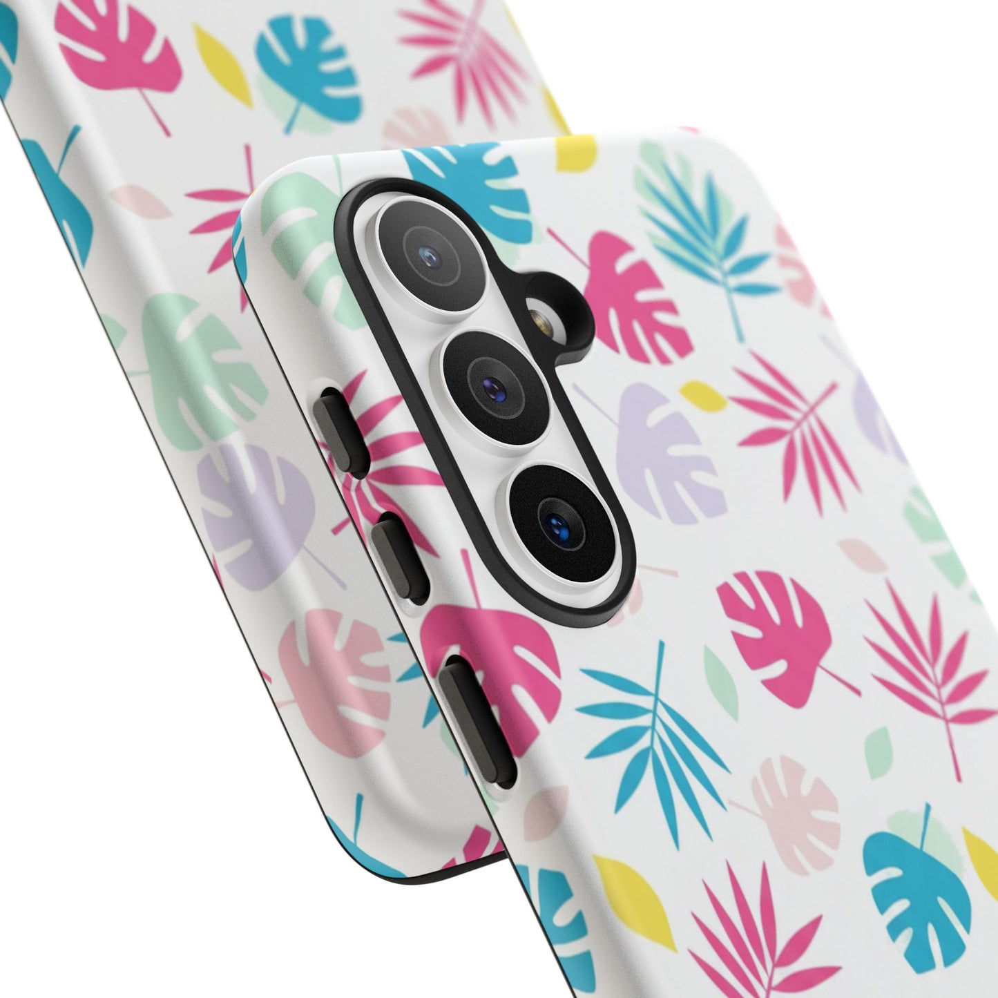 Tropical Leaf Phone Case — Colorful Pastel Monstera & Palm iPhone Case