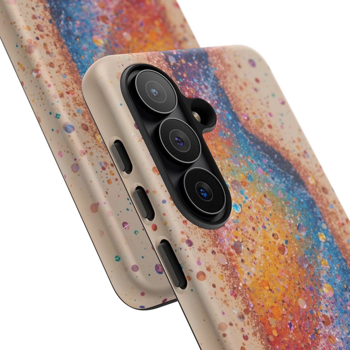 Galaxy Bottle Tough Phone Case — Colorful Nebula Splash iPhone Cover