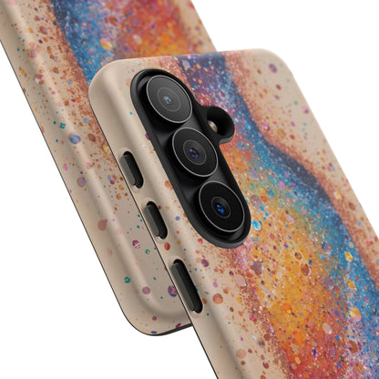 Galaxy Bottle Tough Phone Case — Colorful Nebula Splash iPhone Cover