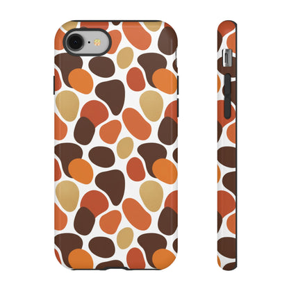 Phone Case — Retro Pebble Pattern in Warm Autumn Colors